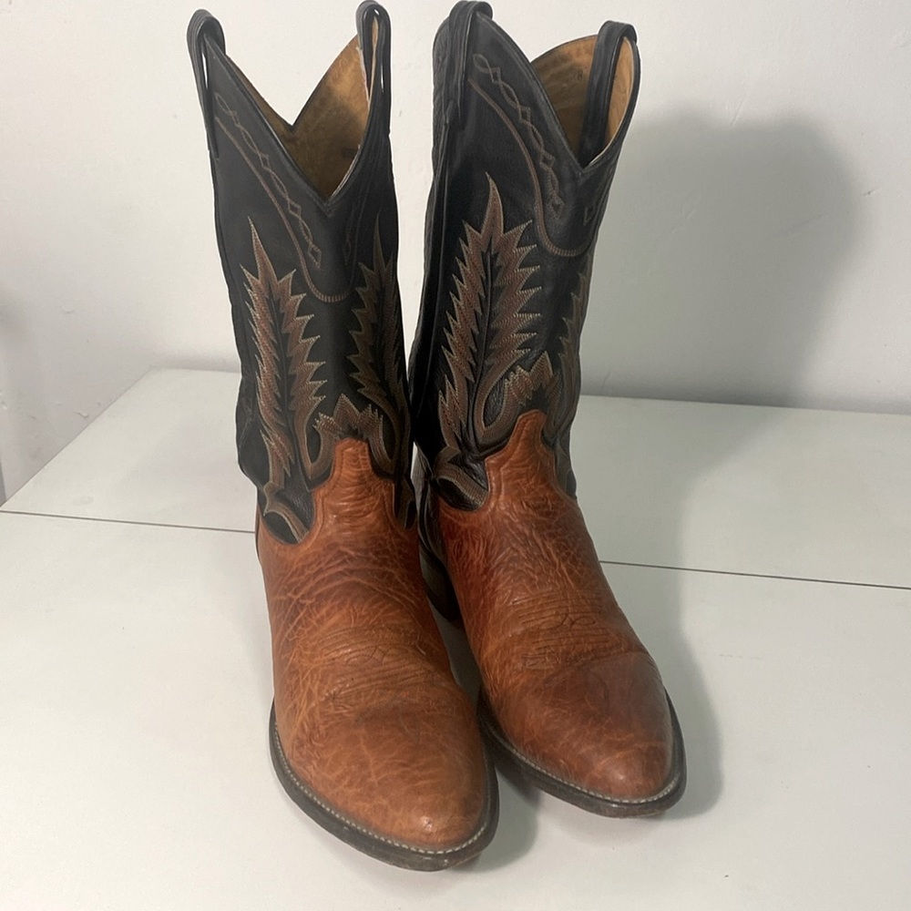 Vintage Tony Lama cowboy boot